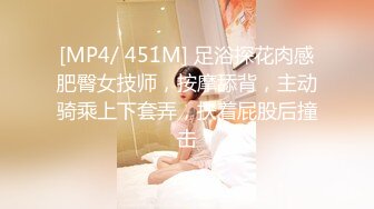 [MP4/ 451M] 足浴探花肉感肥臀女技师，按摩舔背，主动骑乘上下套弄，扶着屁股后撞击