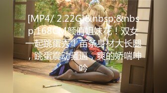 [MP4/ 2.22G]&nbsp;&nbsp;168CM颜值姐妹花！双女一起跳蛋秀！苗条身材大长腿，跳蛋震动骚逼，爽的娇喘呻吟