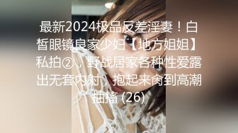 最新2024极品反差淫妻！白皙眼镜良家少妇【地方姐姐】私拍②，野战居家各种性爱露出无套内射，抱起来肏到高潮抽搐 (26)