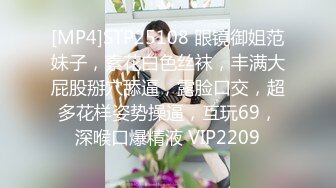 [MP4]STP25108 眼镜御姐范妹子，素花白色丝袜，丰满大屁股掰穴舔逼，露脸口交，超多花样姿势操逼，互玩69，深喉口爆精液 VIP2209