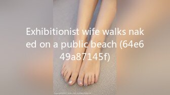 Exhibitionist wife walks naked on a public beach (64e649a87145f)