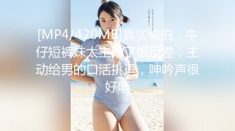 [MP4/420MB]真实偸拍，牛仔短裤妹太主动了很反差，主动给男的口活挑逗，呻吟声很好听