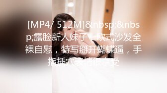 [MP4/ 512M]&nbsp;&nbsp;露脸新人妹子，欧式沙发全裸自慰，特写掰开蝴蝶逼，手指插穴表情很享受