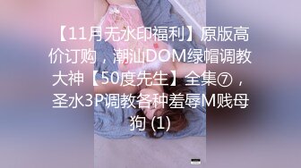 【11月无水印福利】原版高价订购，潮汕DOM绿帽调教大神【50度先生】全集⑦，圣水3P调教各种羞辱M贱母狗 (1)