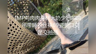 [MP4]肉肉身材大奶少妇啪啪，吊带睡衣丝袜69姿势口交足交抽插